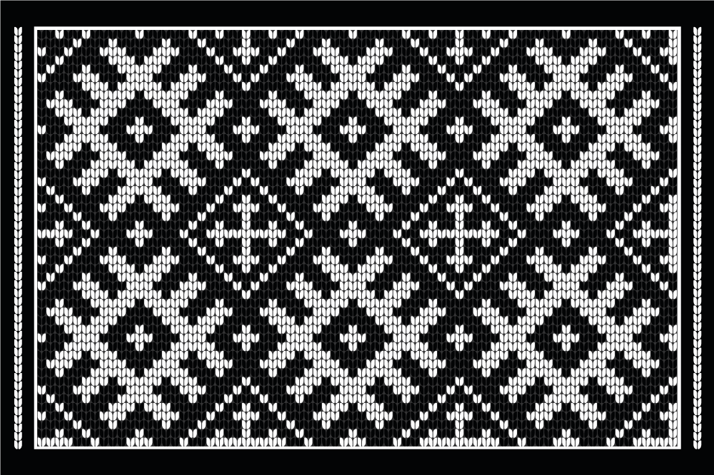 Textured placemats with traditional knitted design - TenStickers