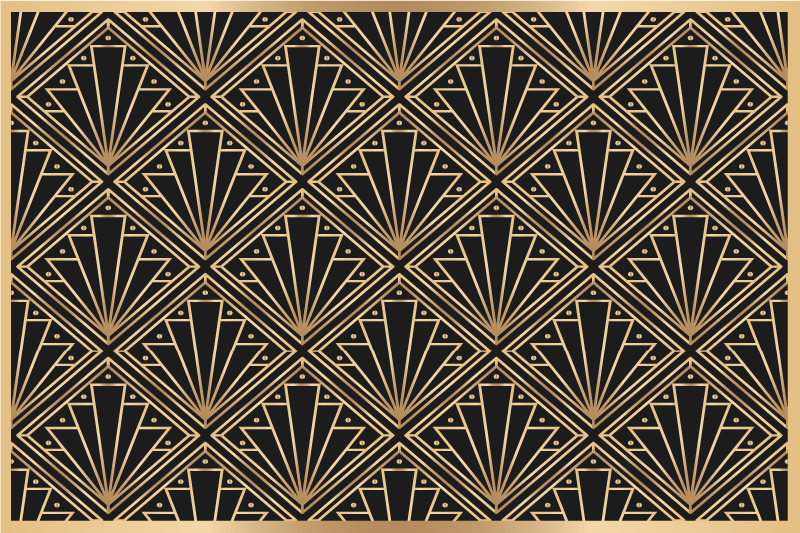 Textured placemats with art deco design - TenStickers