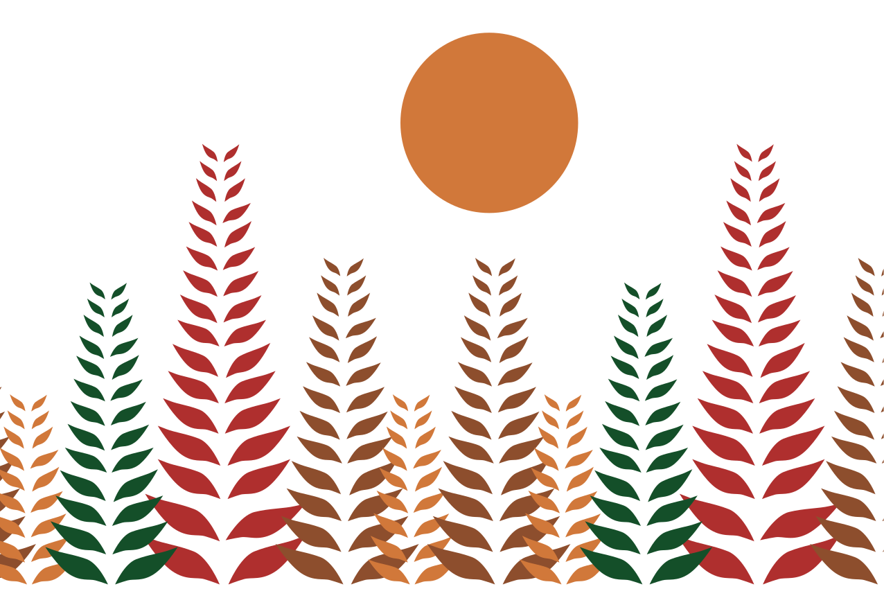 Modern placemats with stylish leaf design - TenStickers