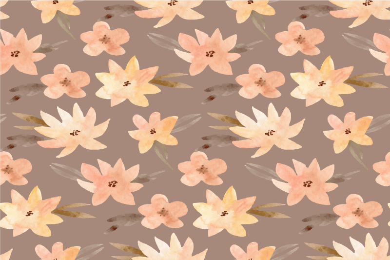 Original placemats floral design background - TenStickers