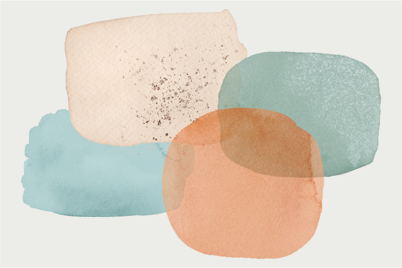 Textured placemats in soft color shapes - TenStickers