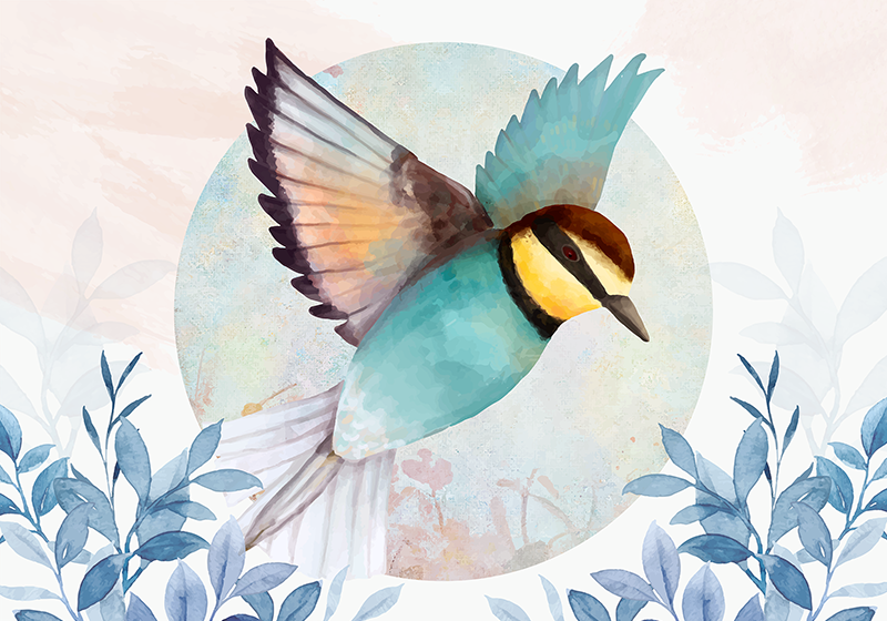 Original placemats with lively bird designs - TenStickers