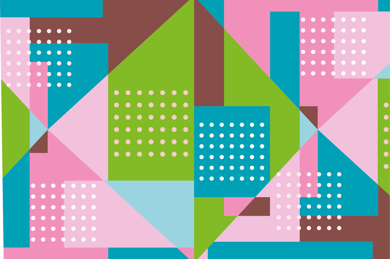 Modern placemats vibrant geometric design - TenStickers