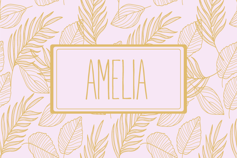 Personalised placemats with custom leaf design - TenStickers