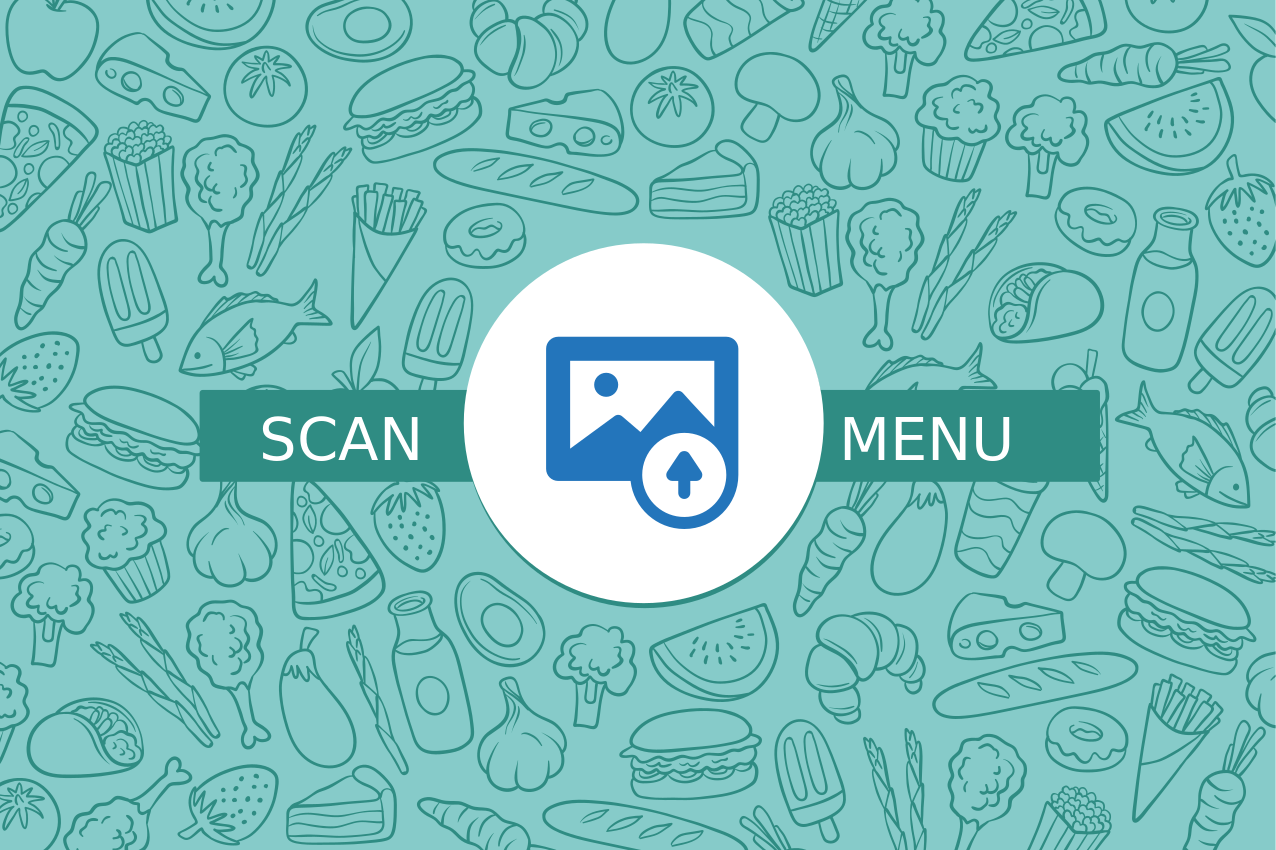 QR code menu:This menu is available as a QR code. Scan it to view - TenStickers