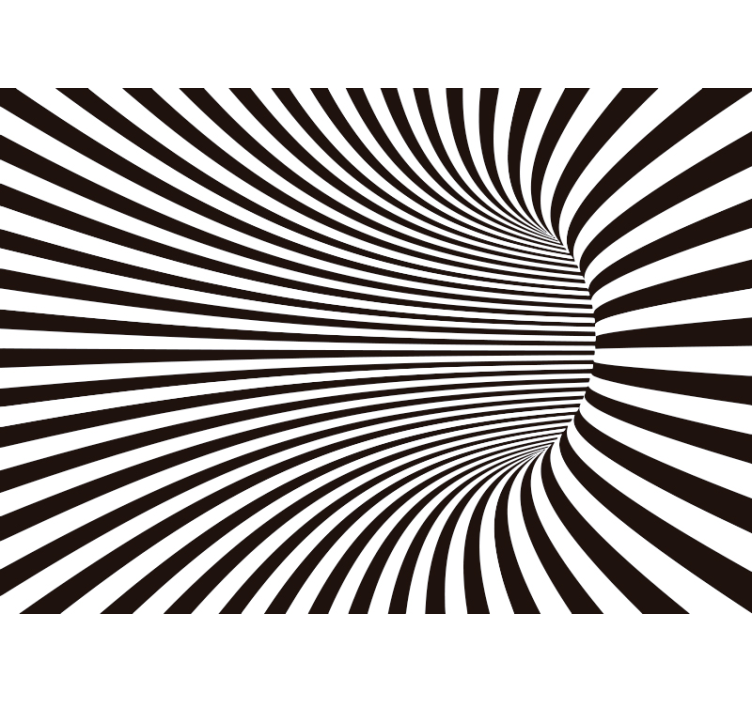 3D Tunnel Effect Wall Mural - TenStickers