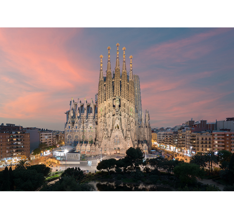 Barcelona Gothic Architecture barcelona wall mural - TenStickers