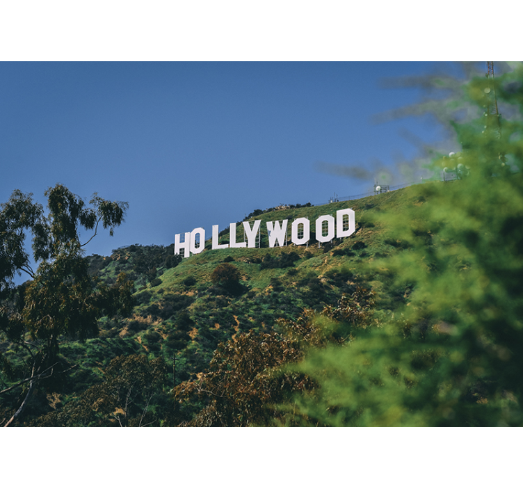 Hollywood Sign wall mural - TenStickers