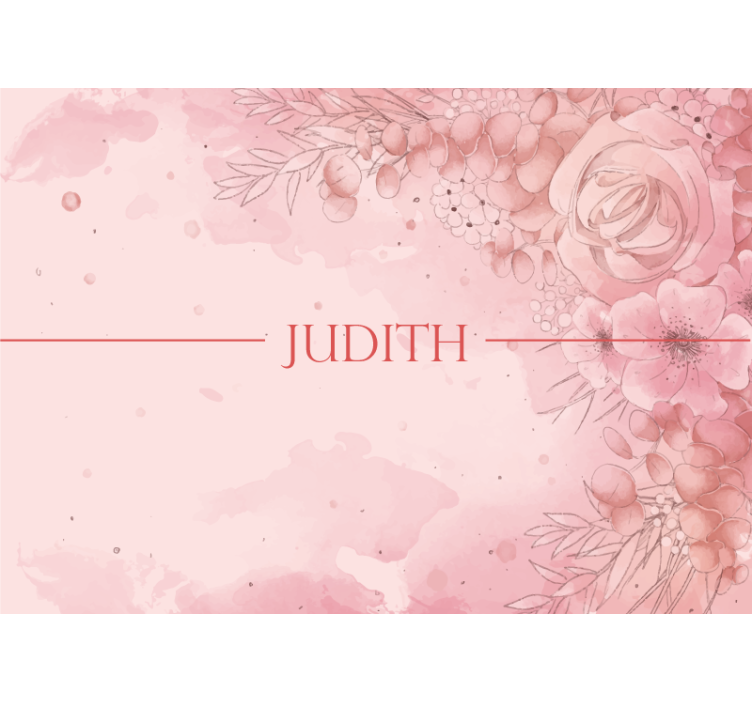 Flower wall mural customized floral design - TenStickers