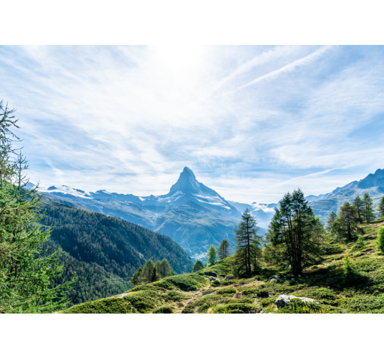 Wall mural mountain majestic mountain summit - TenStickers