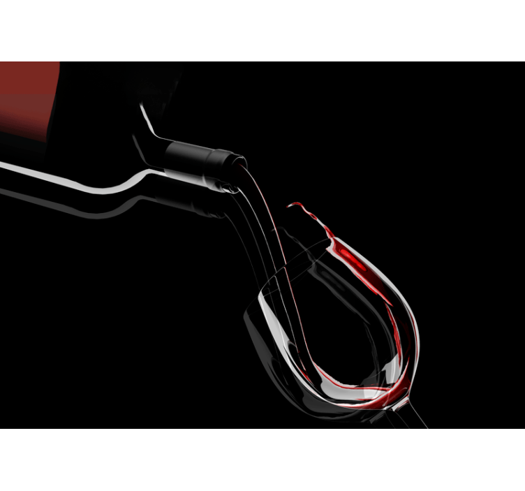 Wine Pouring Elegance music wall mural - TenStickers