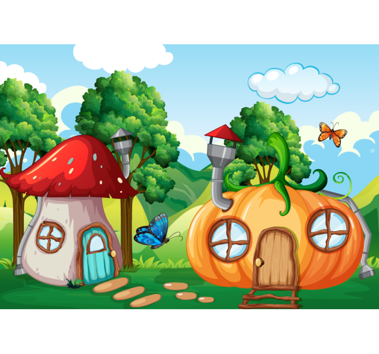 Wall mural fantasy enchanted landscape - TenStickers