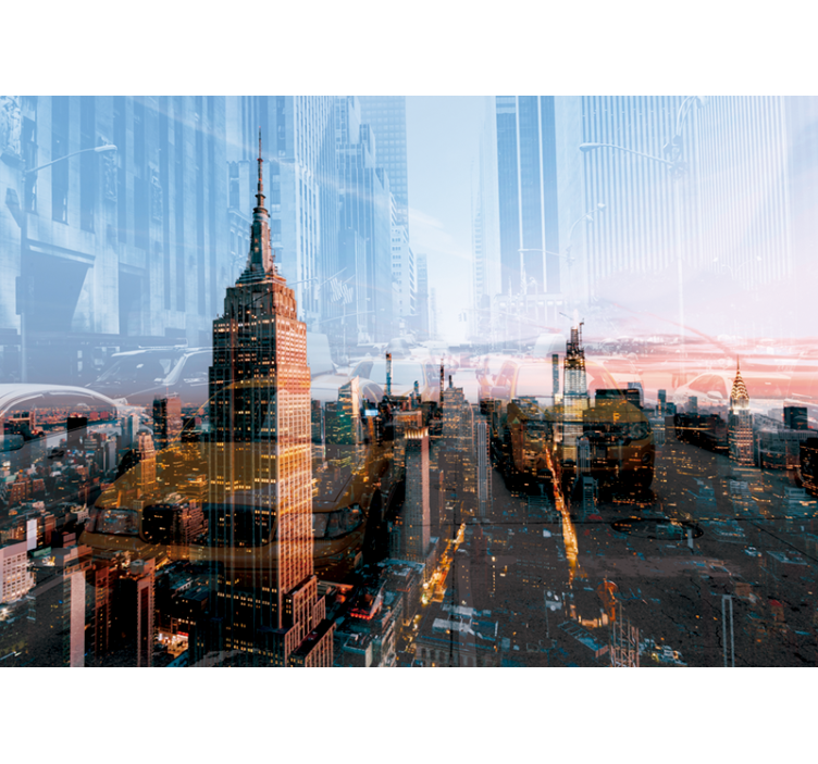 Empire State Skyline wall mural new york - TenStickers
