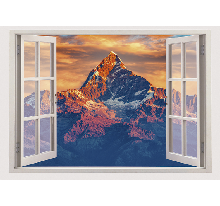 Wall mural mountain majestic mountain view - TenStickers