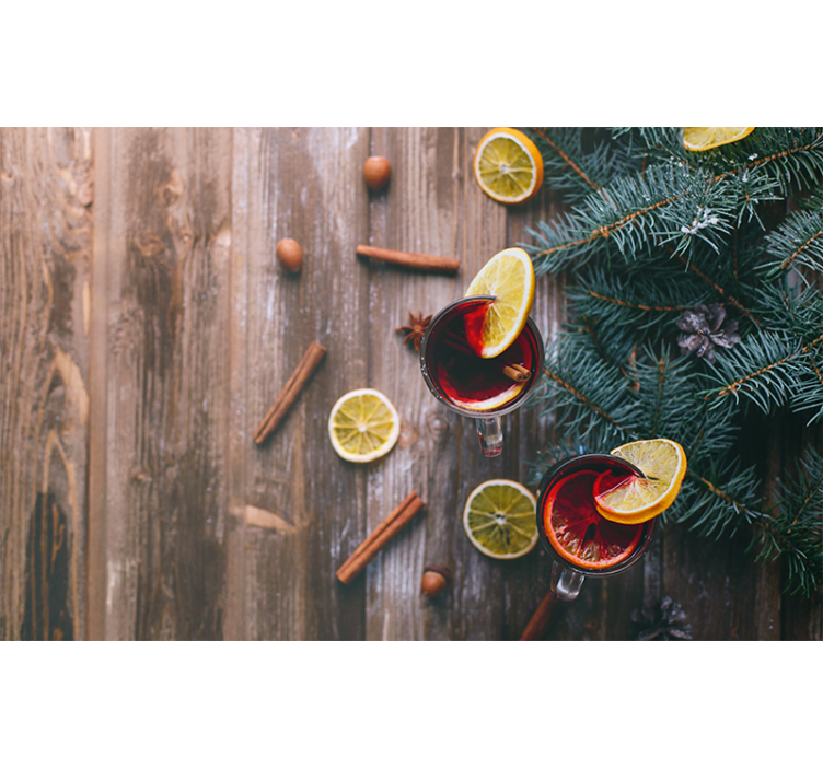 Christmas mulled wine Kitchen Wall Mural - TenStickers