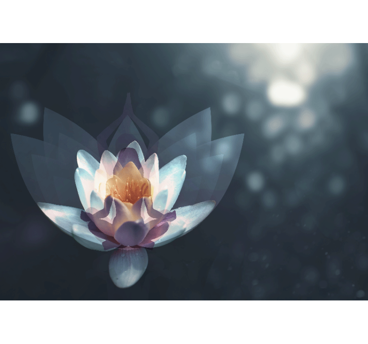 Lotus Blossom Design poppy wall mural - TenStickers