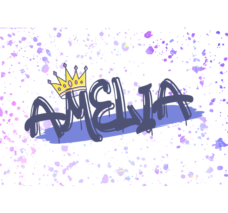 Quote wall mural customized name design - TenStickers