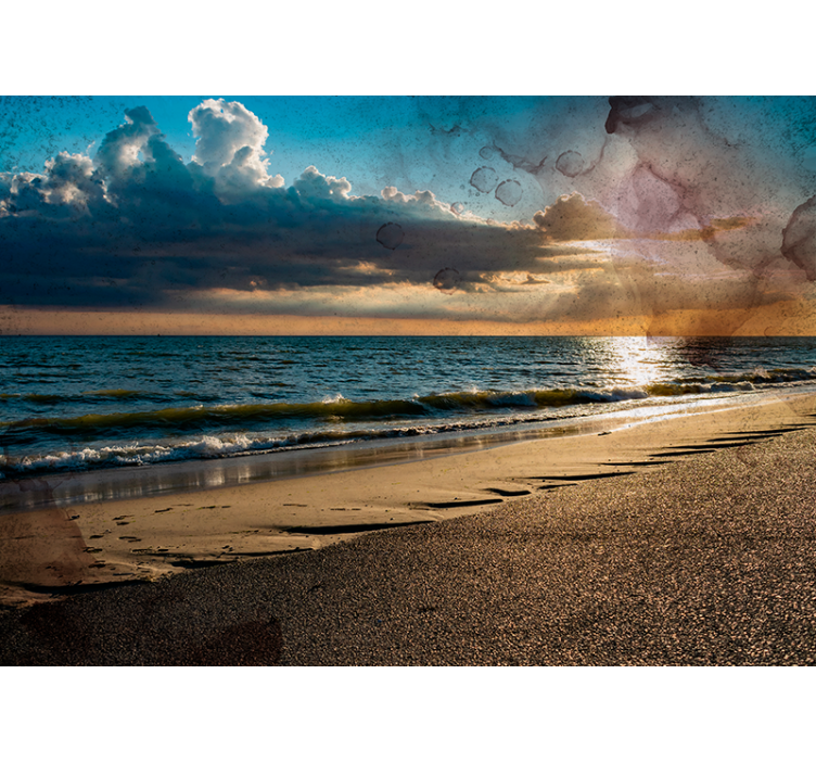 Serene Ocean View wall mural nature - TenStickers