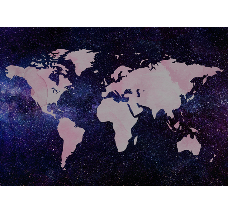 Chic Globe Map world map wallpaper - TenStickers