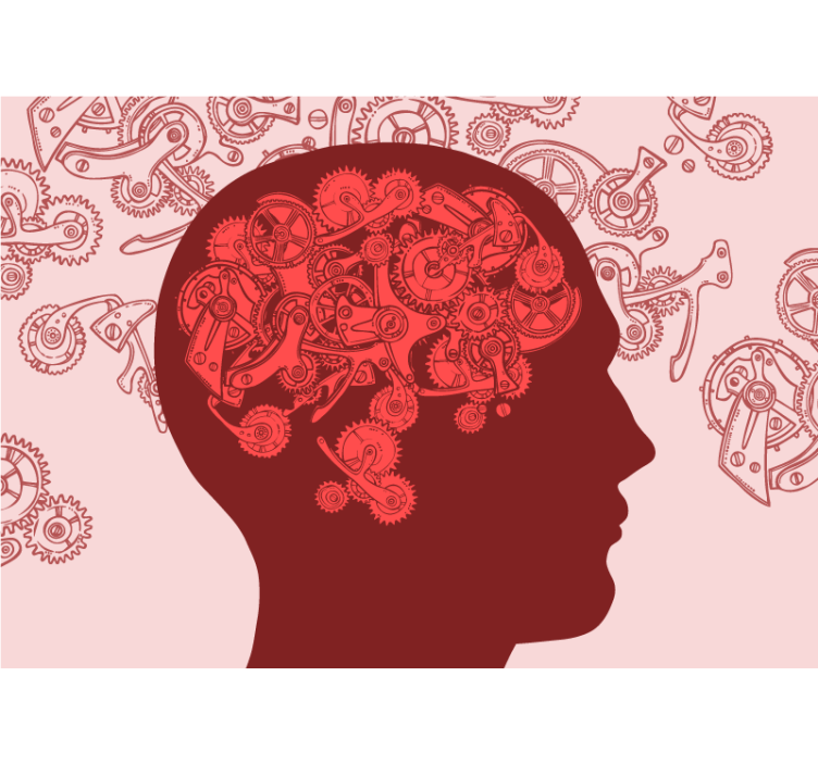 Creative Mechanisms Mind art wall mural - TenStickers