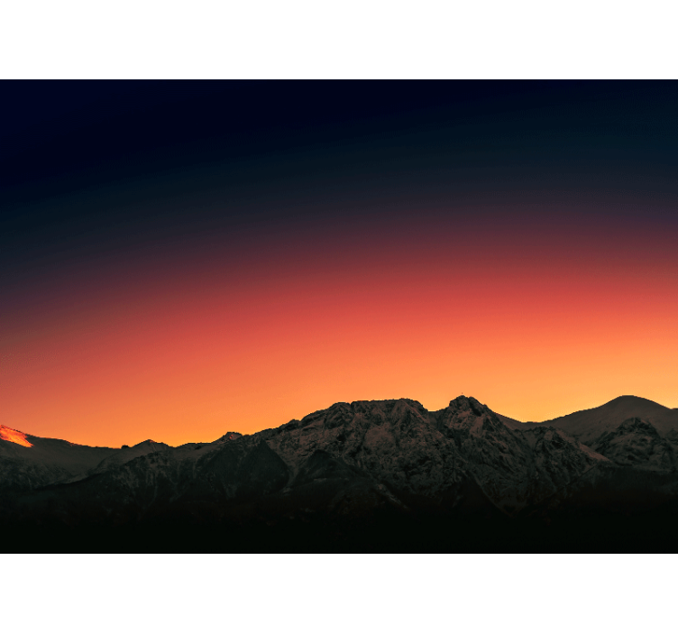 Majestic mountain dusk wall mural mountain - TenStickers