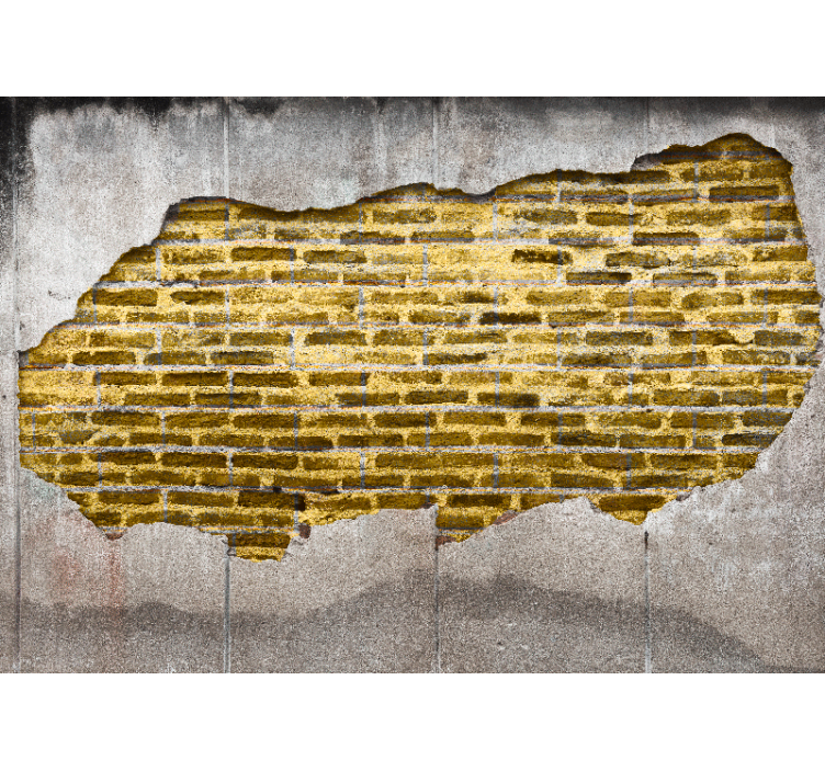 Texture wall mural cracked stone design - TenStickers