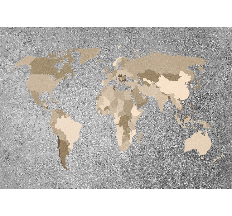 World map wallpaper map of continents - TenStickers