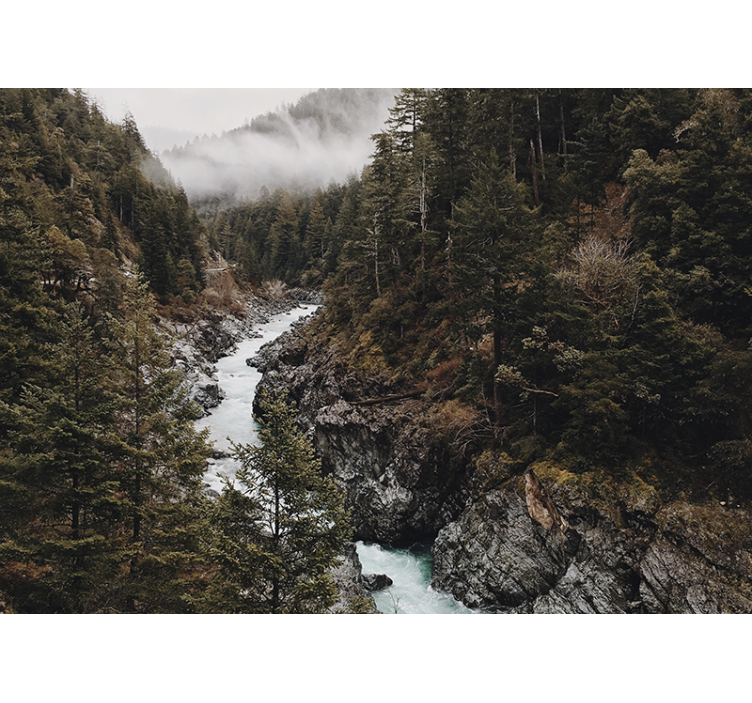 Wall mural nature majestic river landscape - TenStickers