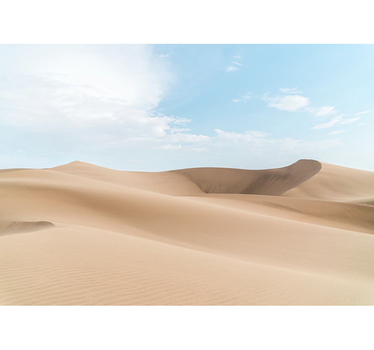 Desert wall mural serene sand dunes - TenStickers