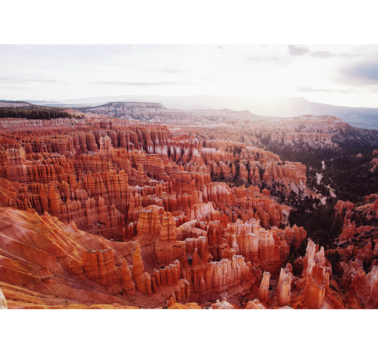 Landscape wall mural bryce canyon view - TenStickers