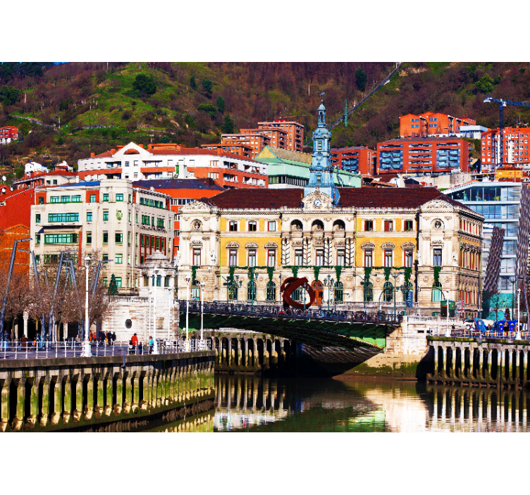 Wall mural madrid historic bilbao architecture - TenStickers