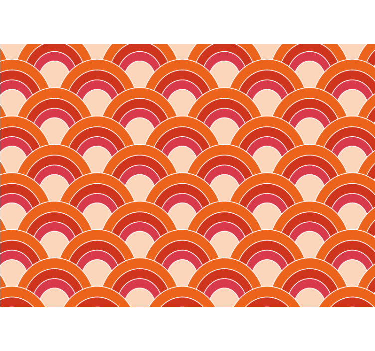 Texture wall mural layered circular design - TenStickers