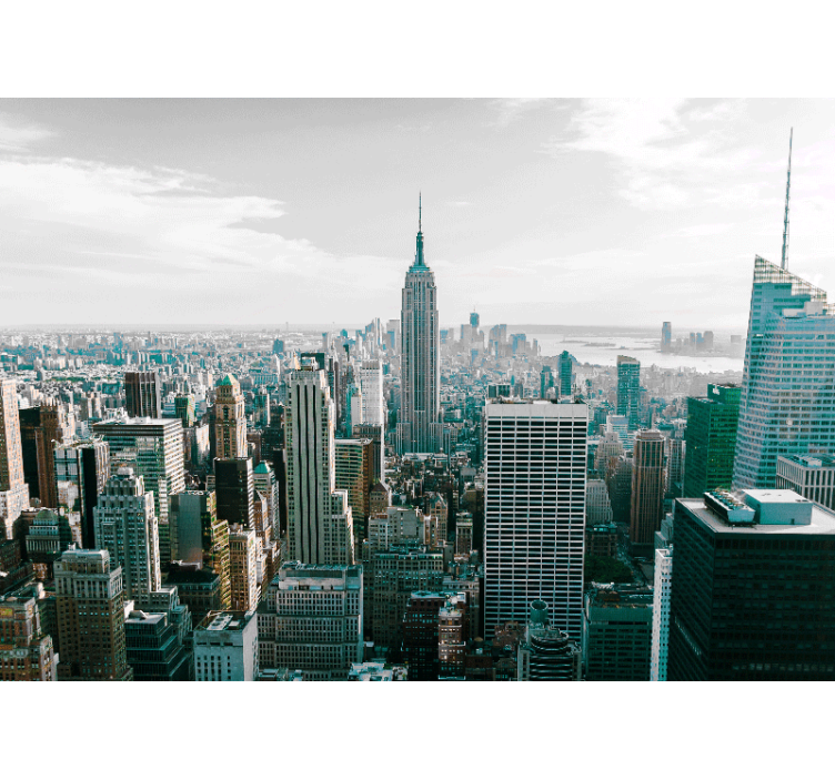 Wall mural new york iconic city skyline art - TenStickers