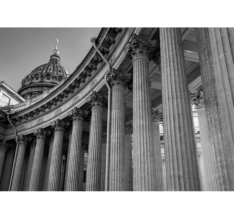 City wall mural architectural elegance - TenStickers