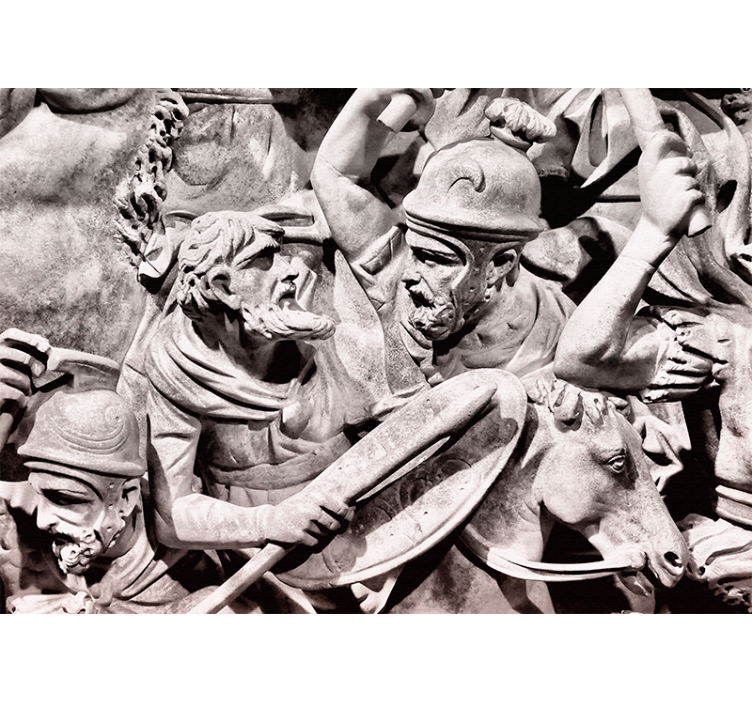 Classic art wall mural ancient battle scene - TenStickers