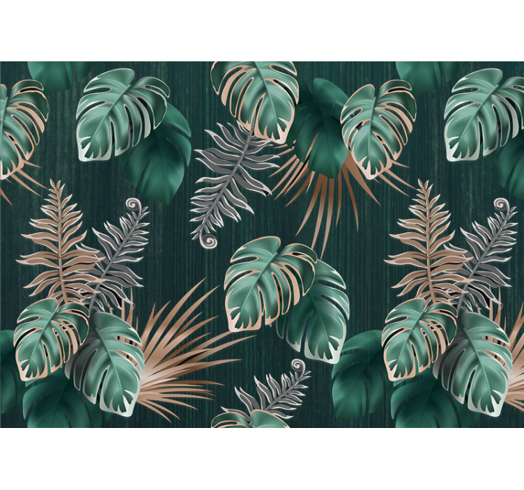 Wall mural nature tropical leaf inspiration - TenStickers