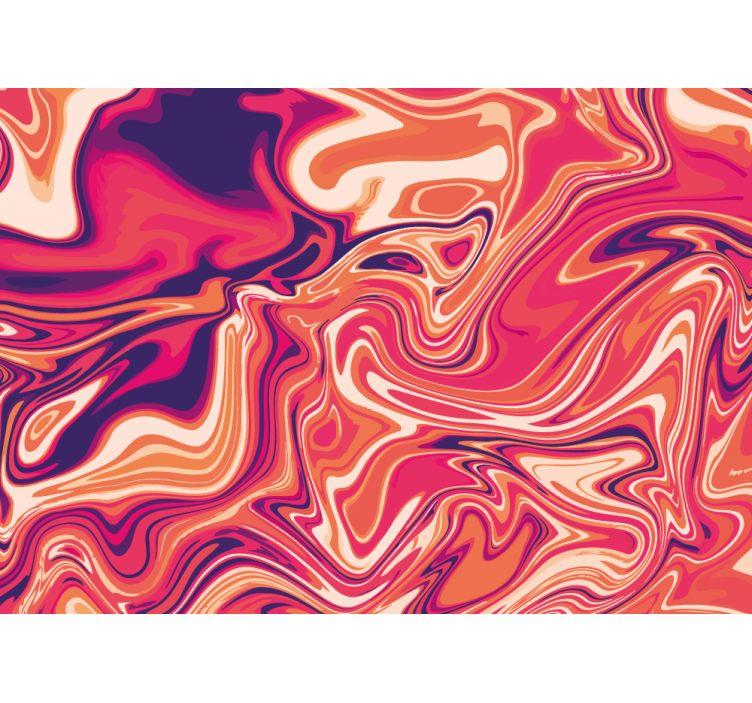 Abstract wall mural flowing swirl designs - TenStickers