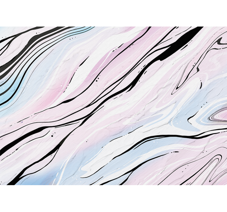 Abstract wall mural flowing marble design - TenStickers