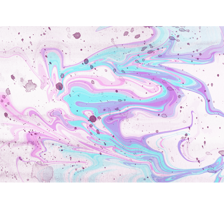 Abstract wall mural swirling pastel designs - TenStickers