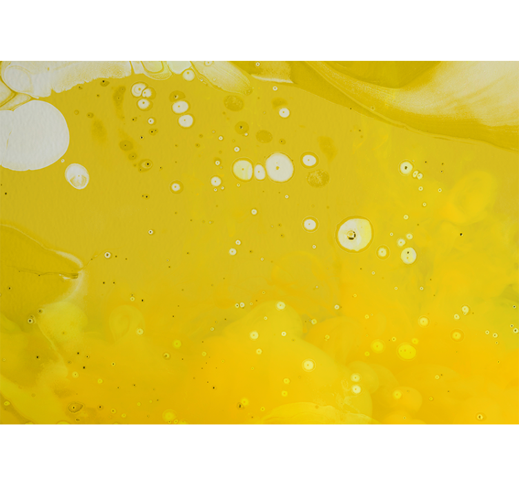 Abstract wall mural swirling yellow patterns - TenStickers