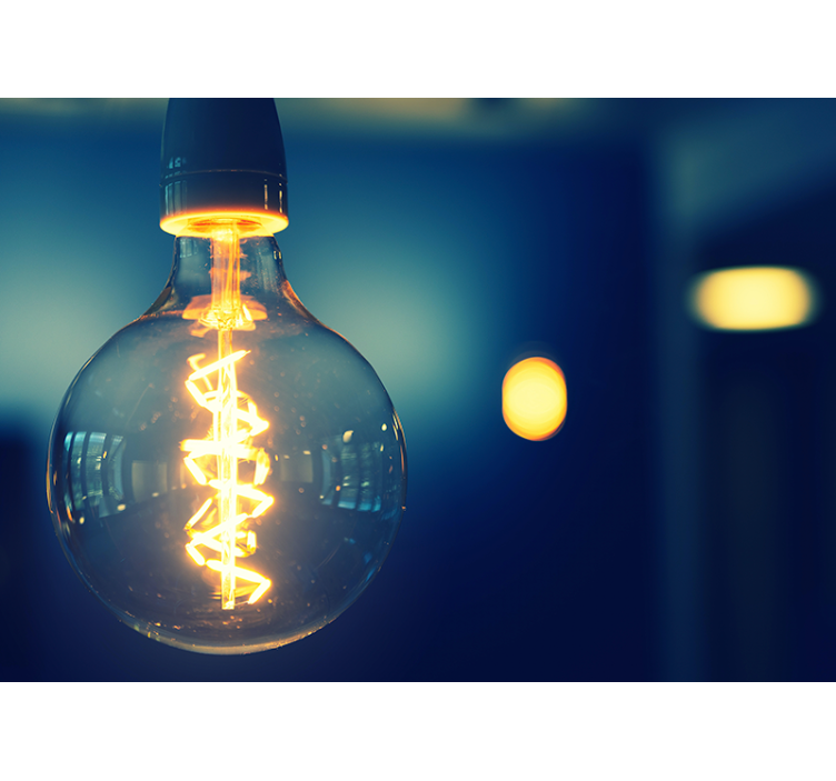 Quote wall mural elegant lighting design - TenStickers