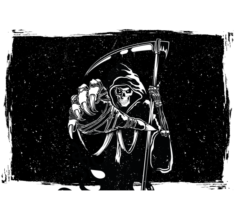 Wall mural halloween grim reaper artwork - TenStickers