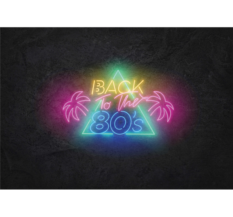 Back to the 80's wall mural vintage - TenStickers