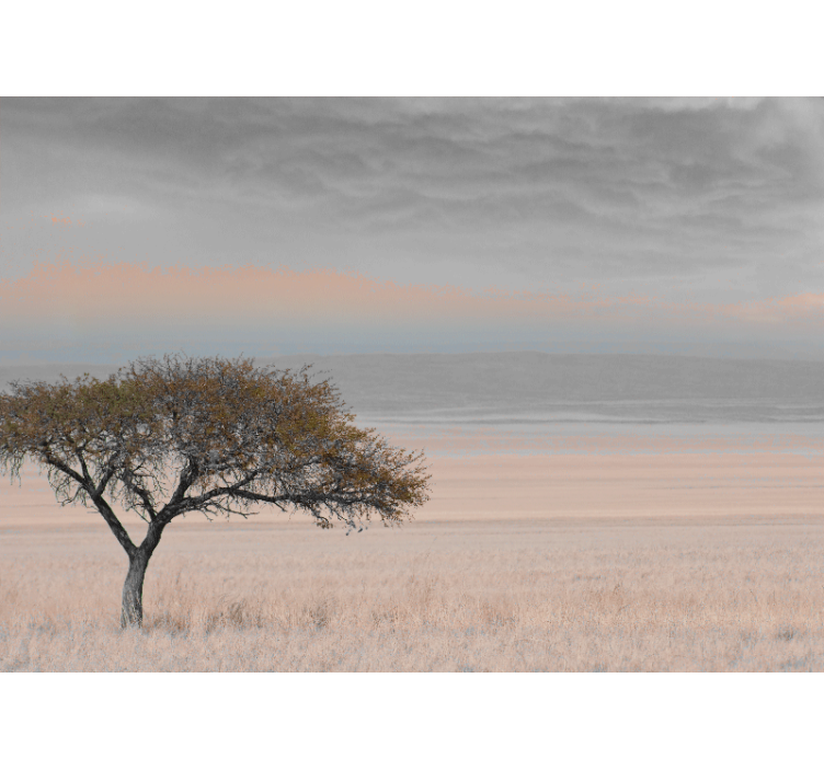 Wall mural nature isolated tree landscape - TenStickers