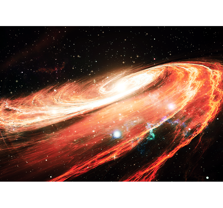 Space wall mural galactic spiral swirl - TenStickers