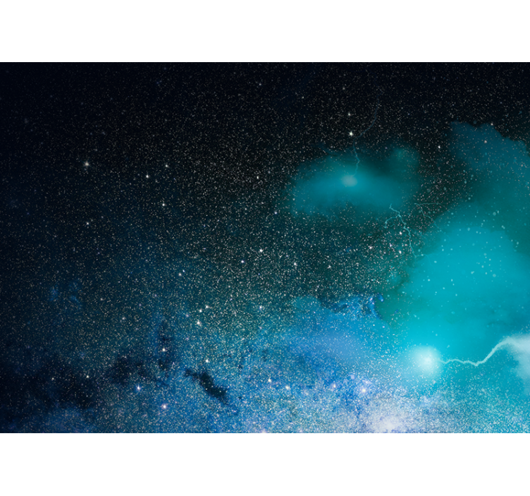 Space wall mural galaxy nebula design - TenStickers
