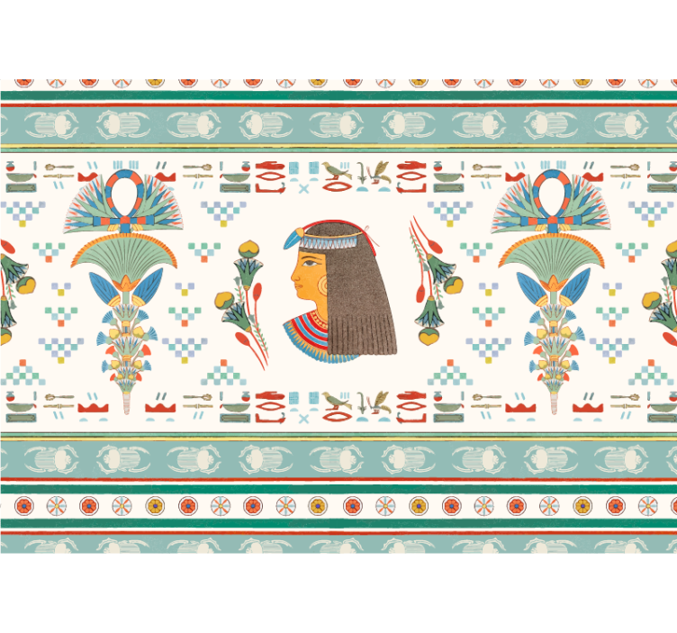 Art wall mural egyptian woman profile - TenStickers