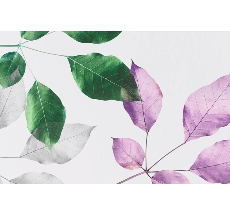 Wall mural nature leafy botanical details - TenStickers