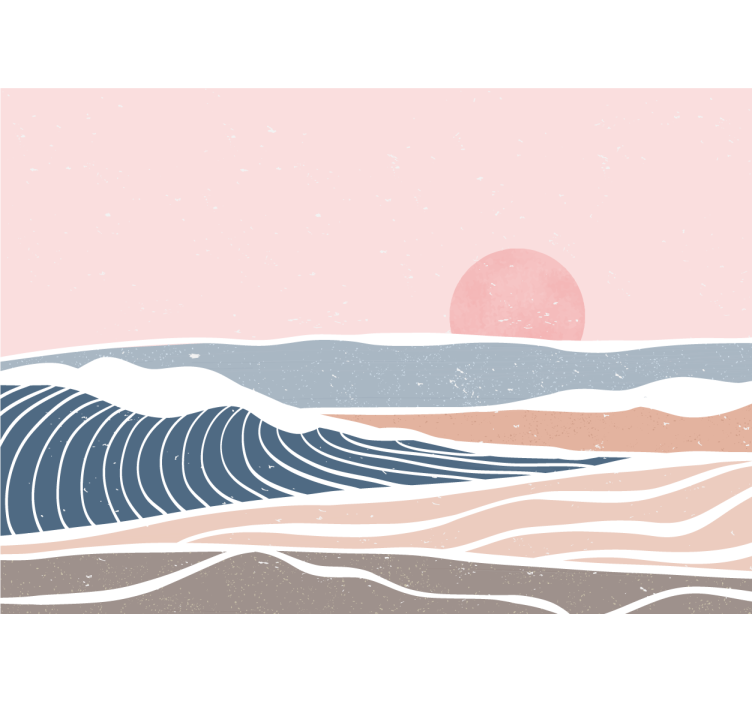 Wall mural nature serene coastal view - TenStickers