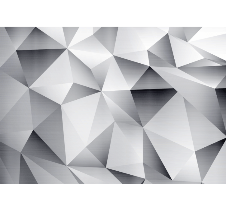 Silver cosmic geometric pattern Wall Mural - TenStickers